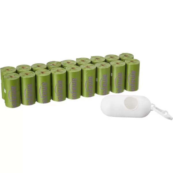 Amazon Basics Dog Poop Bags With Dispenser and Leash Clip Lavender Scented 810 Count 54 Pack of 15 13 Inch x 9 InchLavender 270 Bags