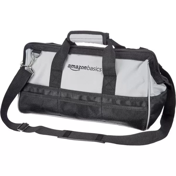 Amazon Basics Durable WearResistant Base Tool Small Standard Bag with Strap 12 Inch Black amp GrayLarge Standard Bag