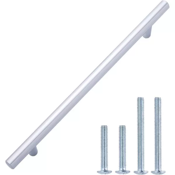 Amazon Basics Euro Bar Cabinet Handle 12inch Diameter 538inch Length 3inch Hole Center Satin Nickel 10Pack10 in Length 75 in Hole Center Polished Chrome
