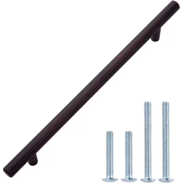 Amazon Basics Euro Bar Cabinet Handle 12inch Diameter 538inch Length 3inch Hole Center Satin Nickel 50Pack10 in Length 75 in Hole Center Oil Rubbed Bronze