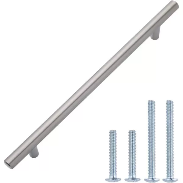 Amazon Basics Euro Bar Cabinet Handle 12inch Diameter 538inch Length 3inch Hole Center Satin Nickel 50Pack15 in Length 1263 in Hole Center Satin Nickel
