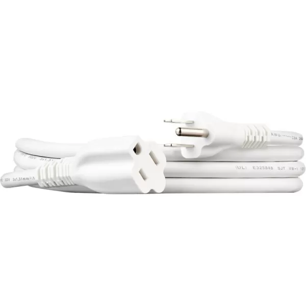 White 6-Foot Single Extension Cord