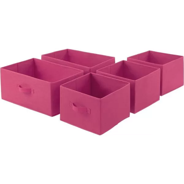 Amazon Basics Extra Wide Fabric 5Drawer Storage Organizer Unit for Closet WhiteHot Pink Replacement Drawers