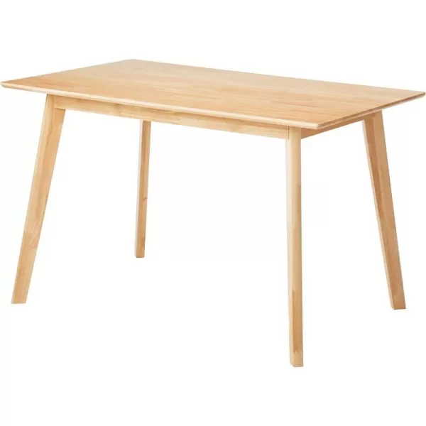 Amazon Basics FSC Certified Solid Wood Kitchen Rectangular Dining Table Natural Wood 295D x 472W x 295HAmazon Basics FSC Certified Solid Wood Kitchen Rectangular Dining Table Natural Wood 295D x 472W x 295H