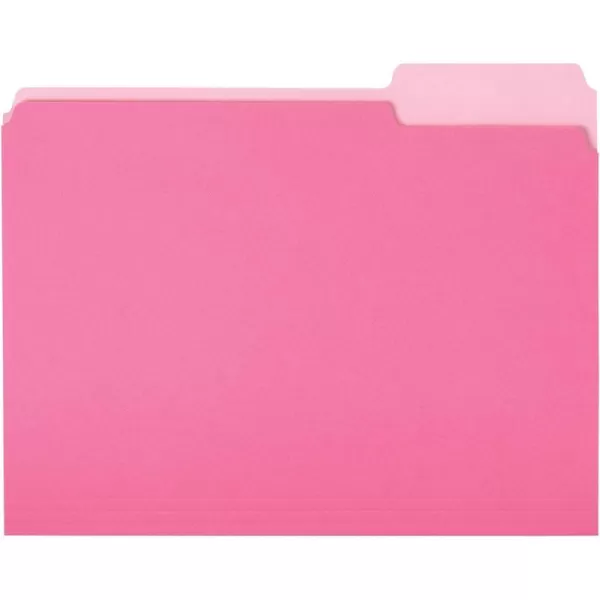 Amazon Basics File Folders Letter Size 13 Cut Tab Blue 36PackPink