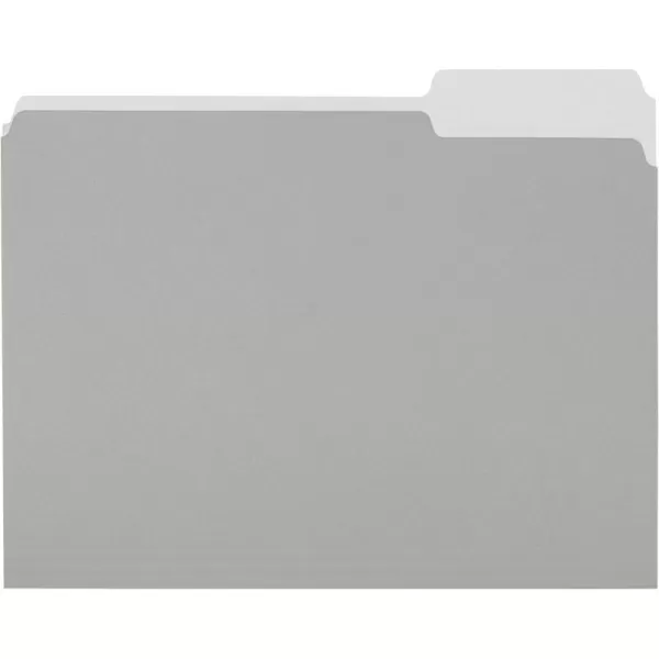 Amazon Basics File Folders Letter Size 13 Cut Tab Gray 36PackGray