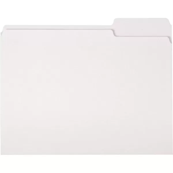 Amazon Basics File Folders Letter Size 13 Cut Tab Gray 36PackWhite