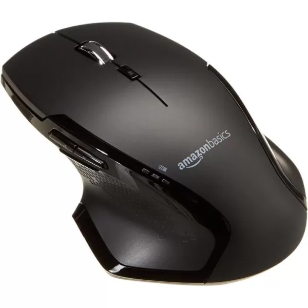 Amazon Basics Full Size Ergonomic Wireless PC Mouse with Fast Scrolling BlackAmazon Basics Full Size Ergonomic Wireless PC Mouse with Fast Scrolling Black