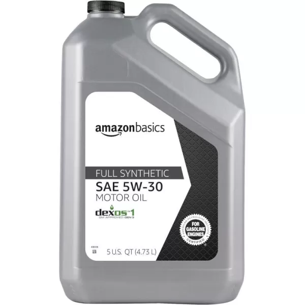 Amazon Basics Full Synthetic Motor Oil  5W30  5 QuartAmazon Basics Full Synthetic Motor Oil  5W30  5 Quart