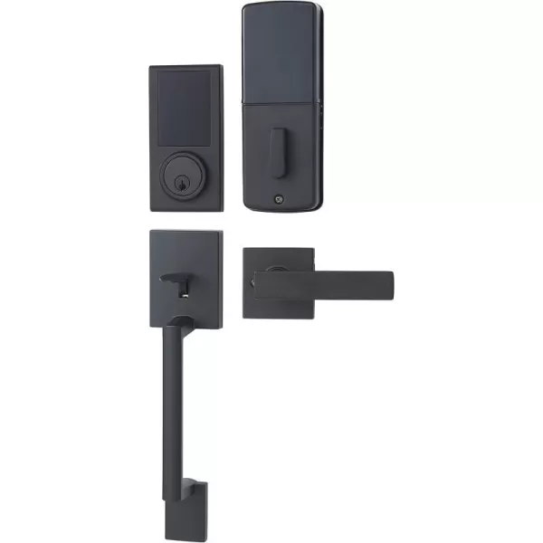 Amazon Basics Grade 3 Electronic Touchscreen Deadbolt Door Keypad Lock With Handleset Matte Black 133mm H Uppper x 2945mmL lowerMatte Black Pack of 6