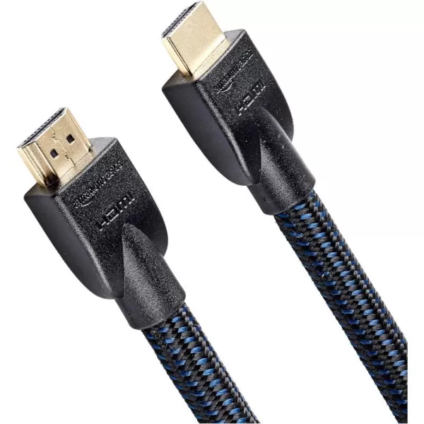 Amazon Basics HDMI Cable 18Gbps HighSpeed 4K60Hz 2160p NylonBraided Cord Ethernet Ready 25 Foot Nylon1Pack 25 Feet
