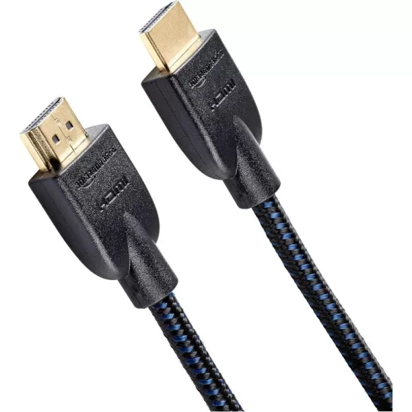 Amazon Basics HDMI Cable 18Gbps HighSpeed 4K60Hz 2160p NylonBraided Cord Ethernet Ready 25 Foot Nylon5Pack 6 Feet