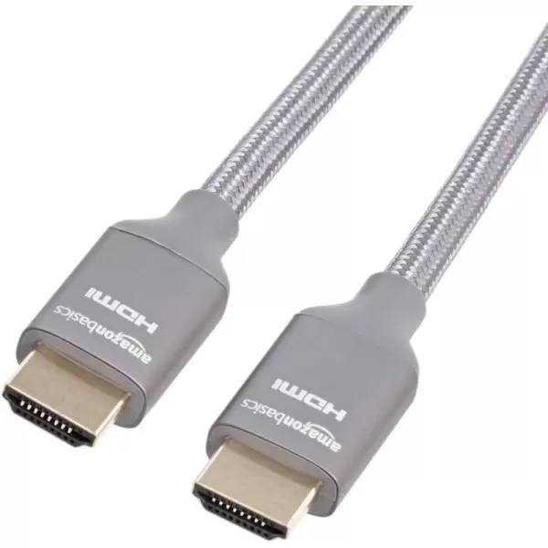 Amazon Basics HDMI Cable 48Gbps HighSpeed 8K60Hz 4K120Hz GoldPlated Plugs Ethernet Ready 6 Foot BlackDark Gray 10 Feet