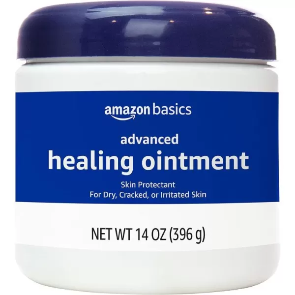 Amazon Basics Healing Ointment and Skin Protectant for Dry amp Cracked Skin Fragrance Free 14 Ounce 4Pack Previously Solimo14 Ounce Pack of 1