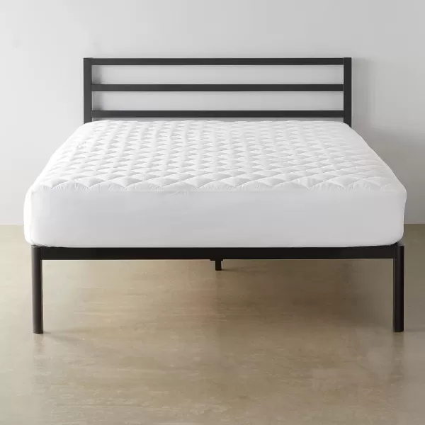 Amazon Basics Hypoallergenic Quilted Mattress Topper Pad 18 Inches Deep Twin WhiteTwin XL