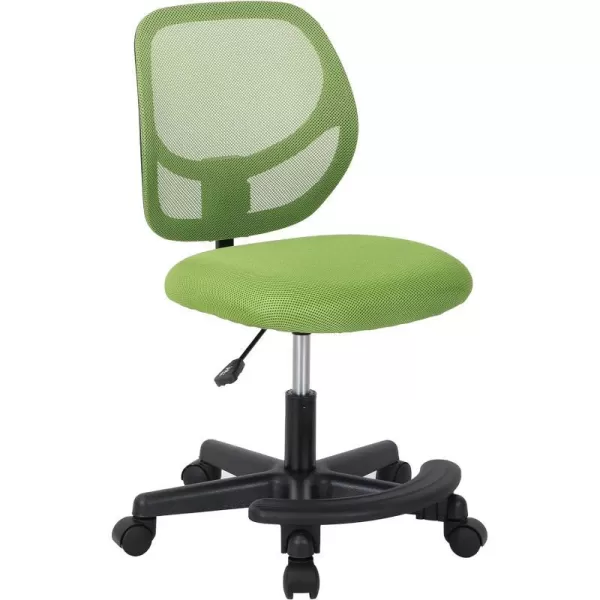 Amazon Basics Kids Adjustable Mesh LowBack Swivel Study Desk Chair with Footrest RedGreen