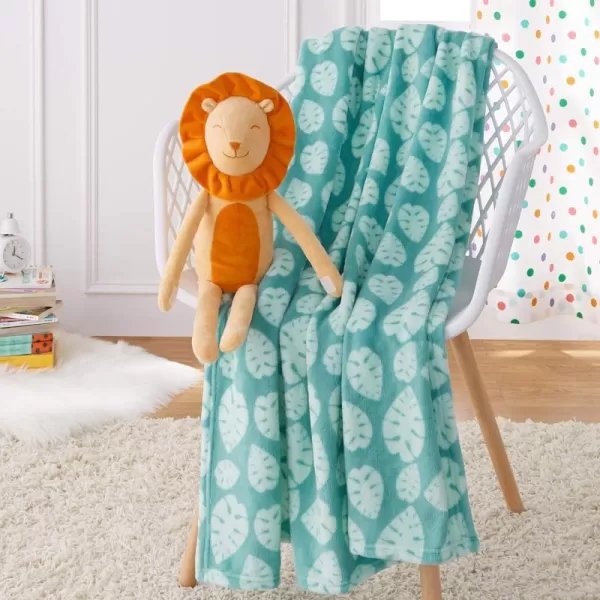 Amazon Basics Kids Laughing Lions Patterned Throw Blanket with Stuffed Animal LionAmazon Basics Kids Laughing Lions Patterned Throw Blanket with Stuffed Animal Lion