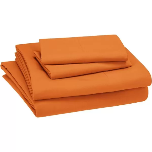 Bright Orange Full Sheet Set