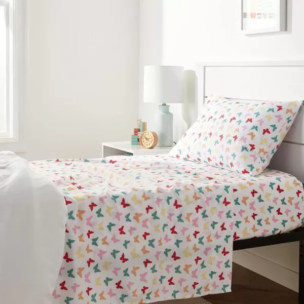 Butterflies Twin Sheet Set