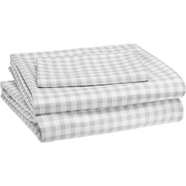 Gingham Plaid Twin Sheet Set