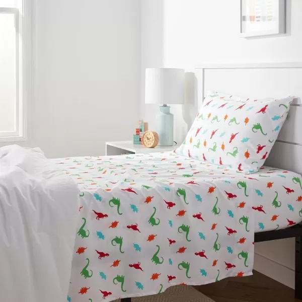 Multi-color Dinosaurs Twin Sheet Set