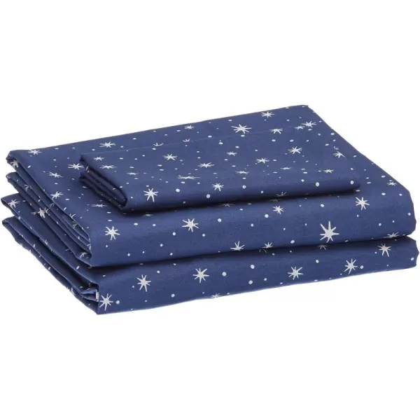 Navy Galaxy Twin Sheet Set