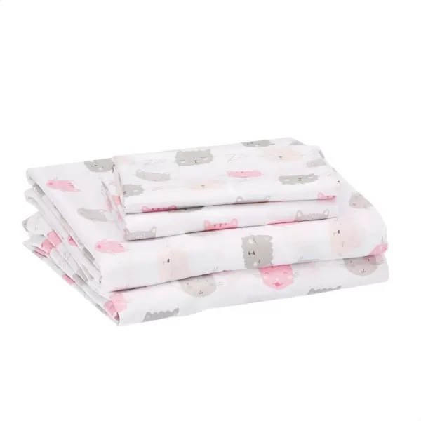 Pink Kitties Full Sheet Set