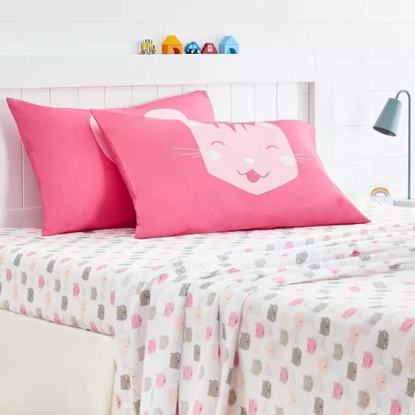 Pink Kitties Standard Pillowcases