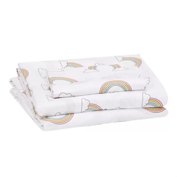 Rainbows & Clouds Twin Sheet Set