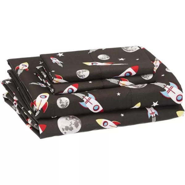 Space Grey Rockets Full Sheet Set