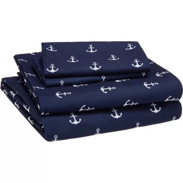 White Anchors Full Sheet Set