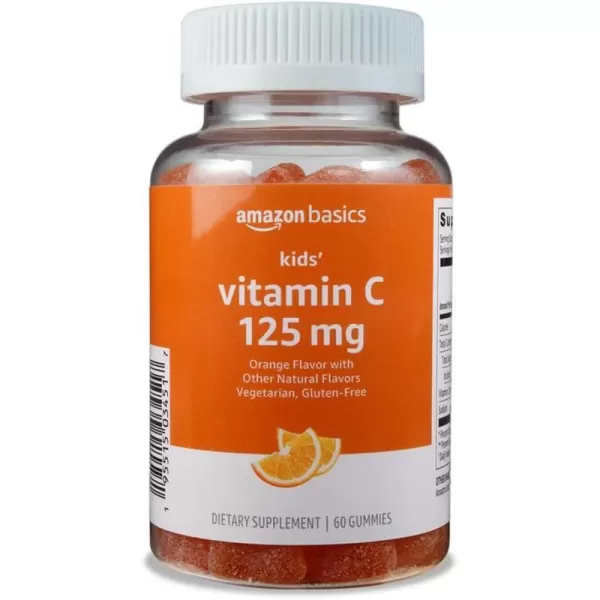 Amazon Basics Kids Vitamin C 125mg Gummies Orange 60 Count Immune Health 2 Month Supply Previously SolimoAmazon Basics Kids Vitamin C 125mg Gummies Orange 60 Count Immune Health 2 Month Supply Previously Solimo