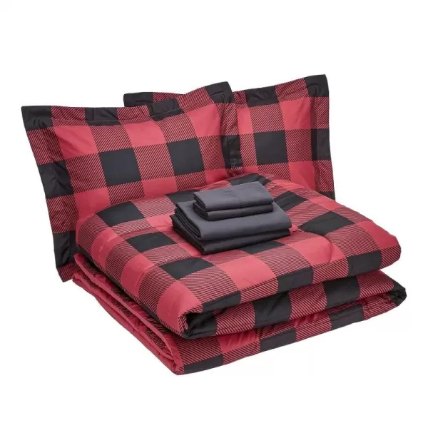 1-Pack Full/Queen Red Buffalo Plaid