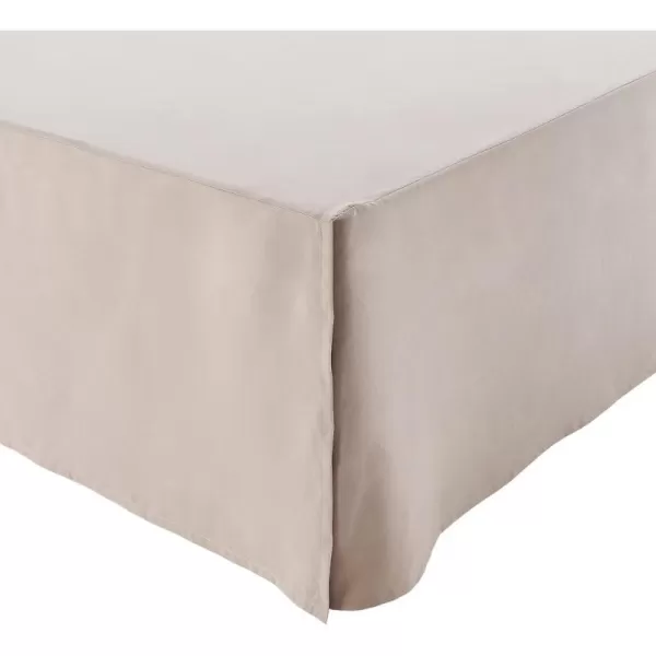 Amazon Basics Lightweight Pleated Bed Skirt Queen Dark GreyKing Taupe