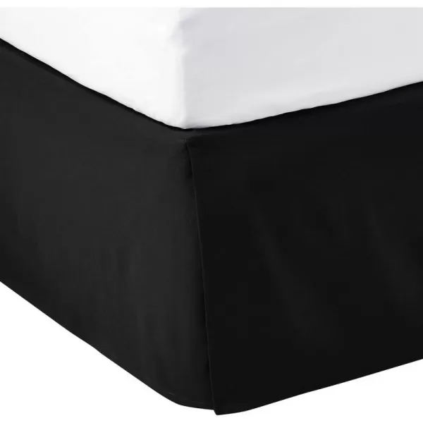 Amazon Basics Lightweight Pleated Bed Skirt Queen Dark GreyTwin Black