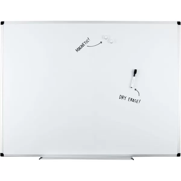Amazon Basics Magnetic Dry Erase White Board 36 x 24Inch Aluminum Frame SilverWhite36 x 48 Magnetic Aluminum Frame