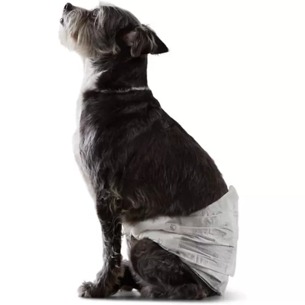 Amazon Basics Male Dog Wrap Disposable Diapers XSmall Pack of 30 WhiteSmall Pack of 50