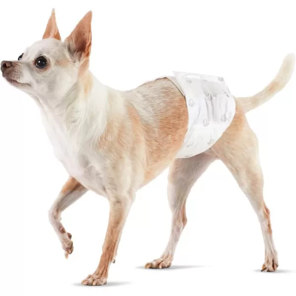 Amazon Basics Male Dog Wrap Disposable Diapers XSmall Pack of 30 WhiteXSmall Pack of 30