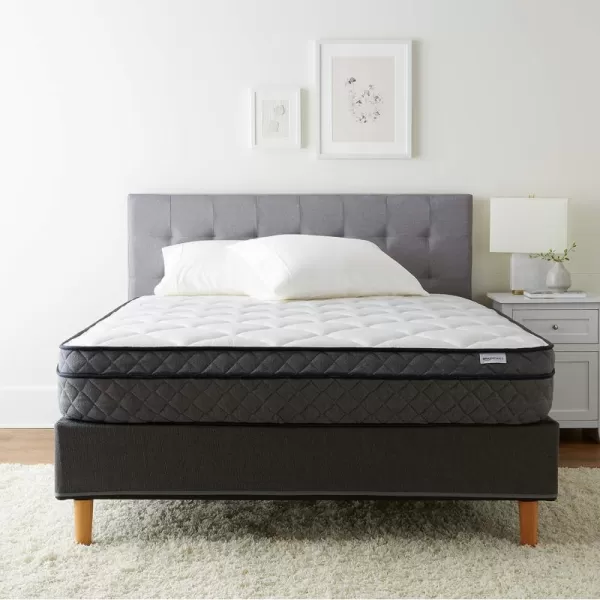Amazon Basics Memory Foam Eurotop Mattress Medium Firm CertiPURUS Certified 9 Inches TwinKing 9Inch