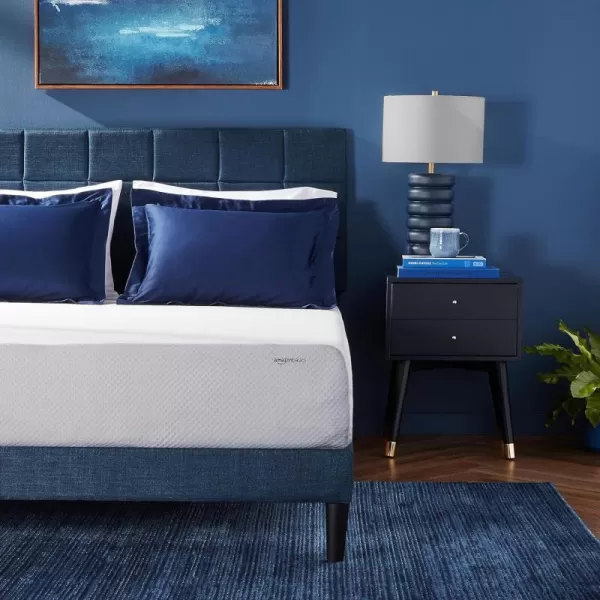 Amazon Basics Memory Foam Mattress Medium Firm Twin WhiteGrey 10 InchesQueen 10inch PlushFeel
