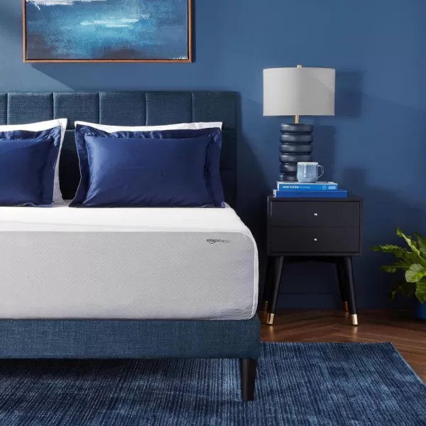 Amazon Basics Memory Foam Mattress Medium Firm Twin WhiteGrey 10 InchesQueen 12inch MediumFirm Feel