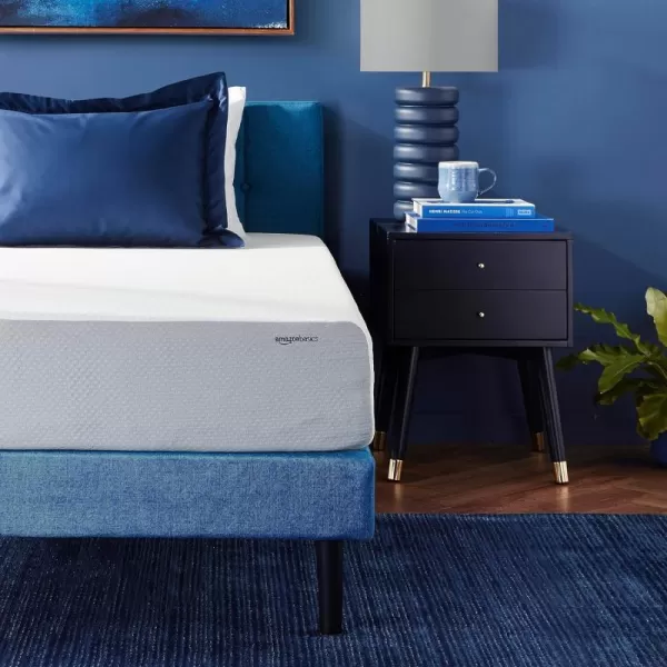 Amazon Basics Memory Foam Mattress Medium Firm Twin WhiteGrey 10 InchesTwin 10inch MediumFirm Feel