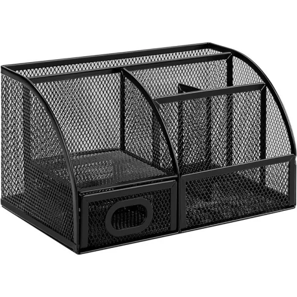 Amazon Basics Mesh Desk Office Organizer Black 925 x 453 x 394Pen Holder Organizer