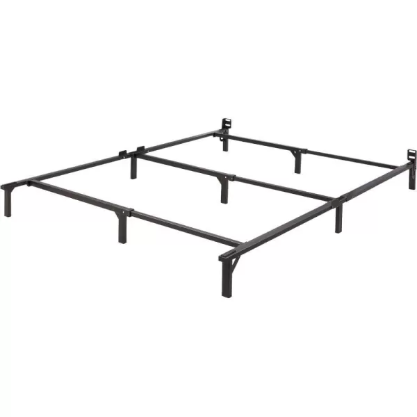 Amazon Basics Metal Bed Frame 9Leg Base for Box Spring and Mattress Queen ToolFree Easy Assembly 795 L x 60 W x 7 H BlackQueen