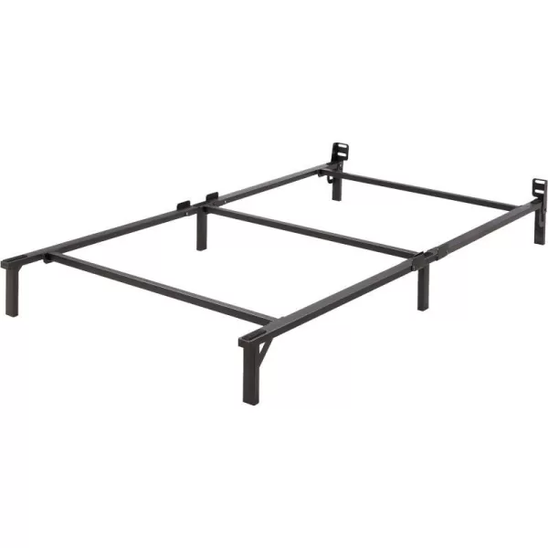 Amazon Basics Metal Bed Frame 9Leg Base for Box Spring and Mattress Queen ToolFree Easy Assembly 795 L x 60 W x 7 H BlackTwin