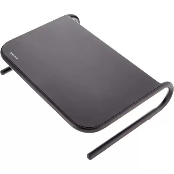 Amazon Basics Metal Laptop Computer Monitor Riser Stand  BlackBlack 1Pack