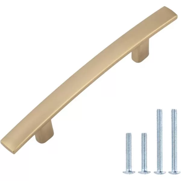 Amazon Basics Modern Curved Cabinet Handle 525inch Length 3inch Hole Center Oil Rubbed Bronze 10Pack525 in Length 3 in Hole Center 10 Pack Golden Champagne