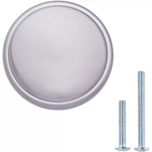 Amazon Basics Modern Wide Top Ring Cabinet Knob 152inch Diameter Satin Nickel 25Pack152 in Satin Nickel