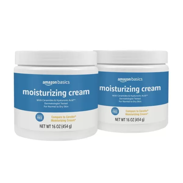 Amazon Basics Moisturizing Cream 16 Ounces 1Pack16 Ounce Pack of 2