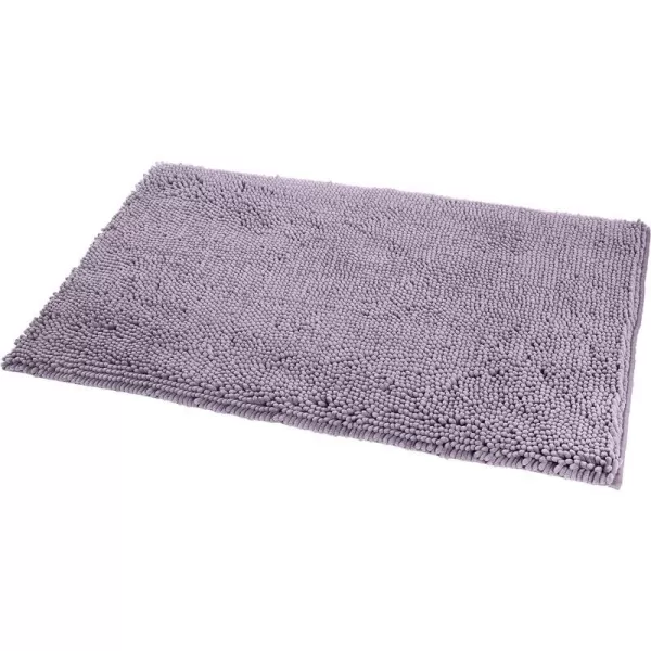 Amazon Basics NonSlip Microfiber Shag Bathroom Rug Mat 21 x 34 PlatinumLavender